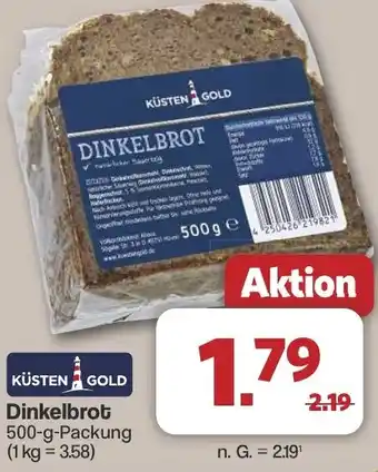 Famila Nord West KÜSTEN GOLD Dinkelbrot Angebot