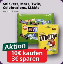 Famila Nord West Snickers, Mars, Twix, Celebrations, M&Ms Angebot