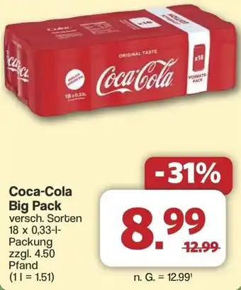 Famila Nord West Coca-Cola Big Pack Angebot