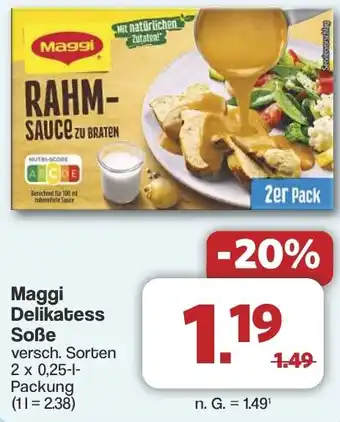 Famila Nord West Maggi Delikatess Soße Angebot