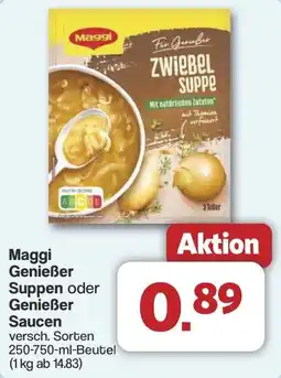 Famila Nord West Maggi Genießer Suppen oder Genießer Saucen Angebot