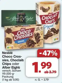 Famila Nord West Nestlé Choco Crossies, Choclait Chips oder After Eight Angebot