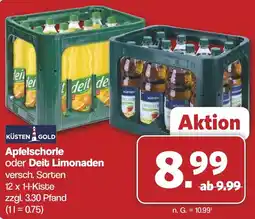 Famila Nord West KÜSTEN GOLD Apfelschorle oder Deit Limonaden Angebot