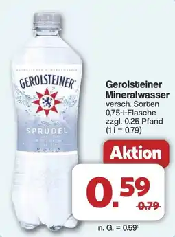 Famila Nord West Gerolsteiner Mineralwasser Angebot