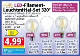 Norma LED-Filament-Leuchtmittel- Set 320° Angebot