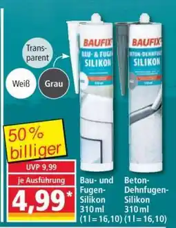 Norma Bau- und Fugen- silikon 310 ml Angebot