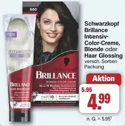 Famila Nord West Schwarzkopf Brillance Intensiv- Color-Creme, Blonde oder Haar Glossing Angebot