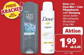 Famila Nord West Dove oder Dove Men + Care Pflegedusche oder Deospray Angebot