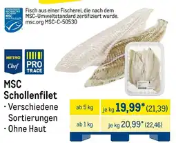 METRO MSC Schollenfilet Angebot