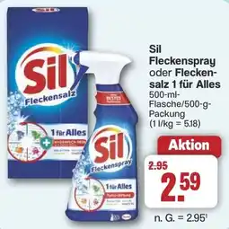 Famila Nord West Sil Fleckenspray oder Flecken- salz 1 für Alles Angebot