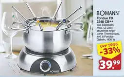 Famila Nord West BOMANN Fondue FD 2248 CB Angebot