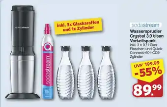 Famila Nord West sodastream Wassersprudler Crystal 3.0 titan Vorteilspack Angebot