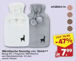 Famila Nord West Wärmflasche flauschig oder Strick Angebot