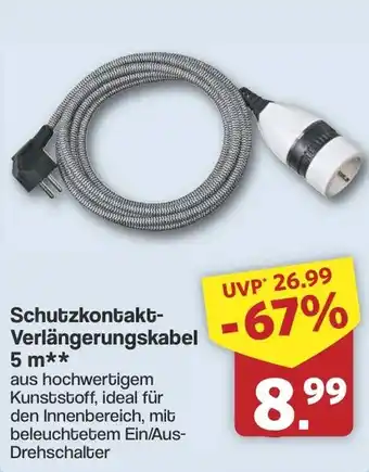 Famila Nord West Schutzkontakt- Verlängerungskabel 5 m Angebot