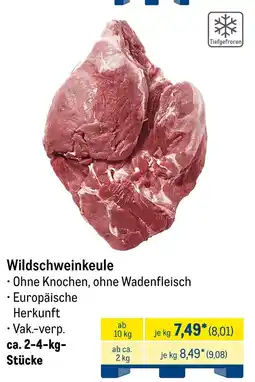 METRO Wildschweinkeule Angebot