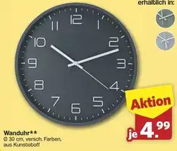 Famila Nord West Wanduhr Angebot