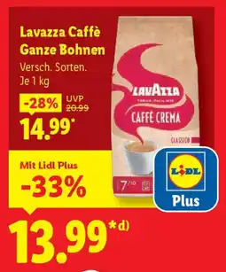 Lidl Lavazza Caffè Ganze Bohnen Angebot