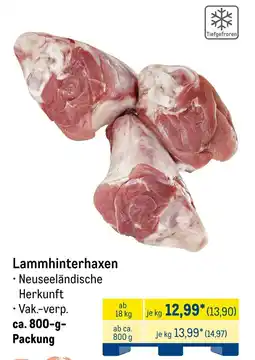 METRO Lammhinterhaxen Angebot