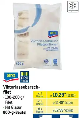 METRO aro Viktoriaseebarsch Filetportionen Angebot