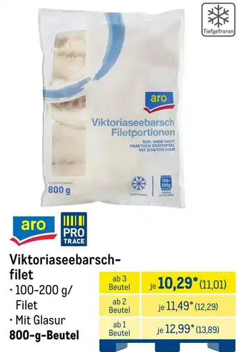 METRO aro Viktoriaseebarsch Filetportionen Angebot