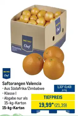 METRO METRO Chef Saftorangen Valencia Angebot