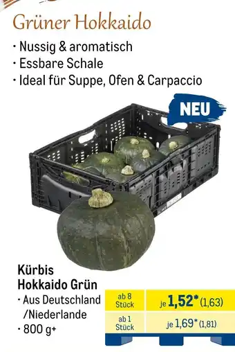 METRO Kürbis Hokkaido Grün Angebot