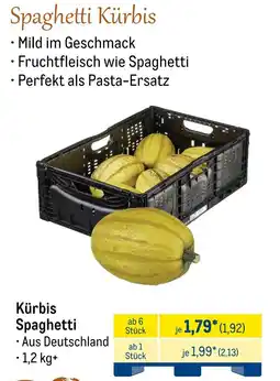 METRO Kürbis Spaghetti Angebot