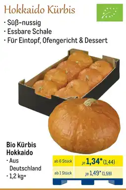 METRO Bio Kürbis Hokkaido Angebot