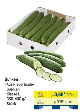 METRO Gurken Angebot