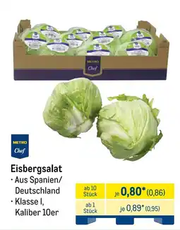 METRO METRO Chef Eisbergsalat Angebot