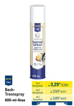 METRO METRO Chef Back- Trennspray Angebot