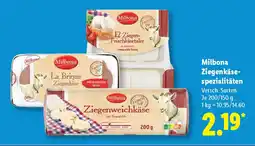 Lidl Milbona Ziegenkäse- spezialitäten Angebot