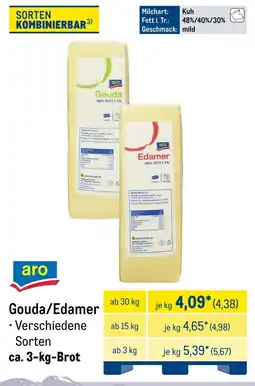 METRO aro Gouda/Edamer Angebot