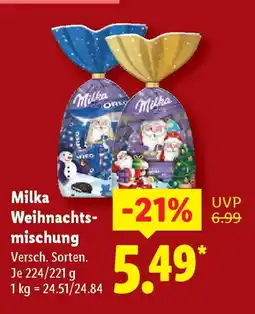 Lidl Milka Weihnachts- mischung Angebot