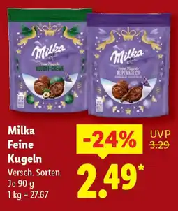 Lidl Milka Feine Kugeln Angebot