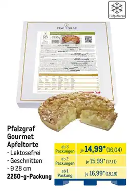 METRO Pfalzgraf Gourmet Apfeltorte Angebot