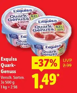 Lidl Exquisa Quark Genuss Angebot