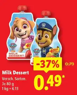 Lidl Milk Dessert Angebot
