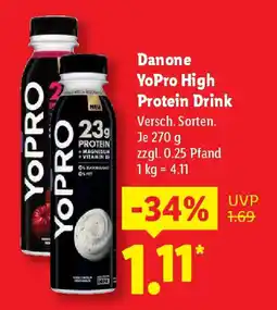 Lidl Danone YoPro High Protein Drink Angebot