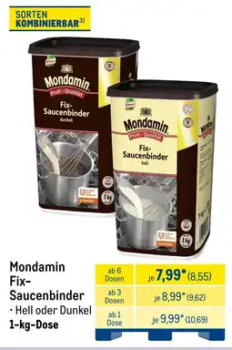 METRO Mondamin Fix- Saucenbinder Angebot