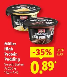 Lidl Müller High Protein Pudding Angebot