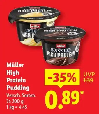 Lidl Müller High Protein Pudding Angebot
