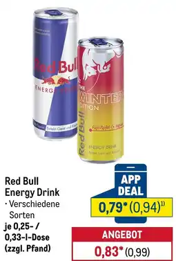 METRO Red Bull Energy Drink Angebot