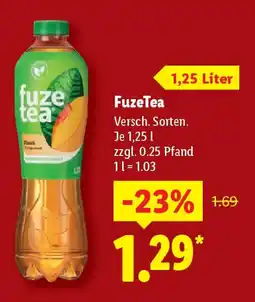 Lidl FuzeTea Angebot