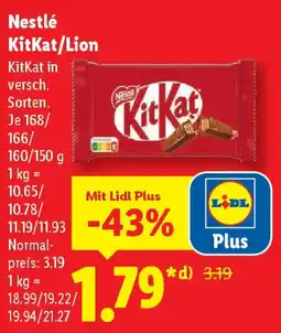 Lidl Nestlé KitKat/Lion KitKat Angebot