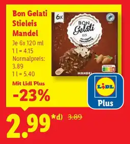 Lidl Bon Gelati Stieleis Mandel Angebot