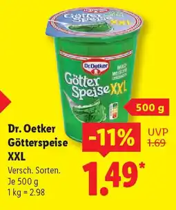 Lidl Dr. Oetker Götterspeise XXL Angebot