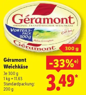 Lidl Géramont Weichkäse Angebot