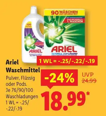 Lidl Ariel Waschmittel Angebot