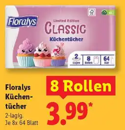 Lidl Floralys Küchen- tücher Angebot
